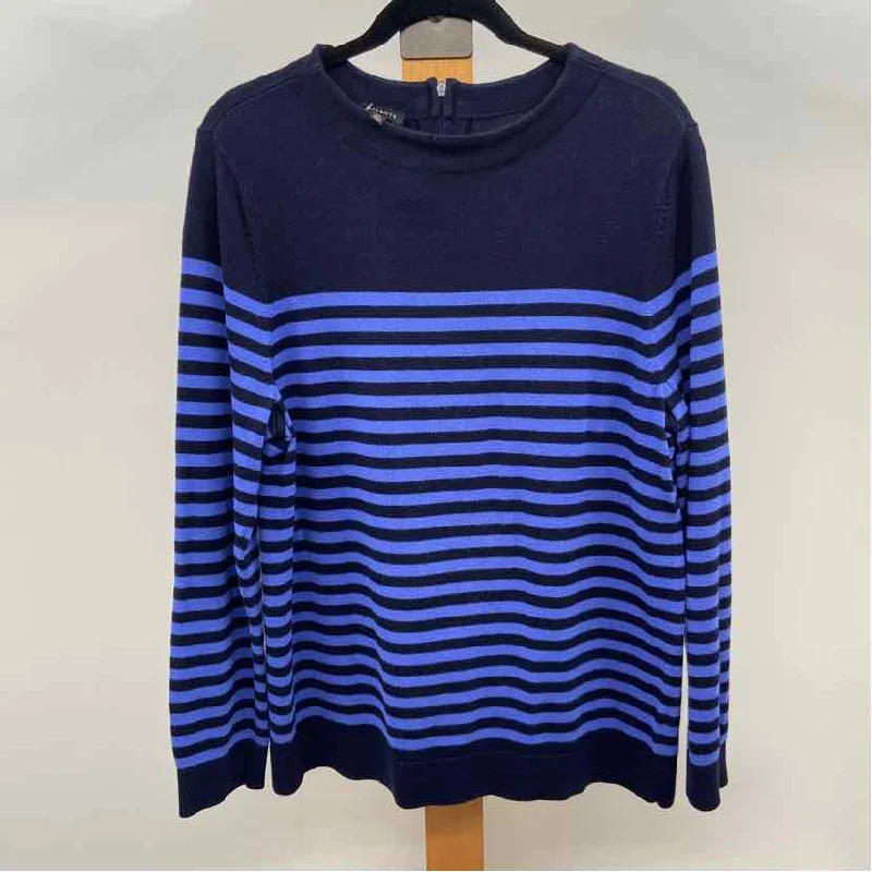 Talbots Women's Size XL Navy Stripe Sweater