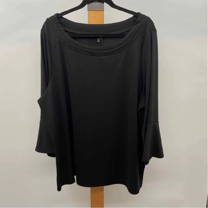 Talbots Women's Size 2X Black Solid Tunic