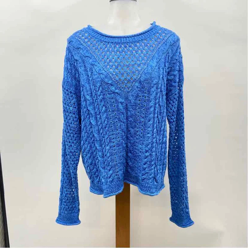 Lilly Pulitzer Women's Size L Blue Cable Knit Sweater