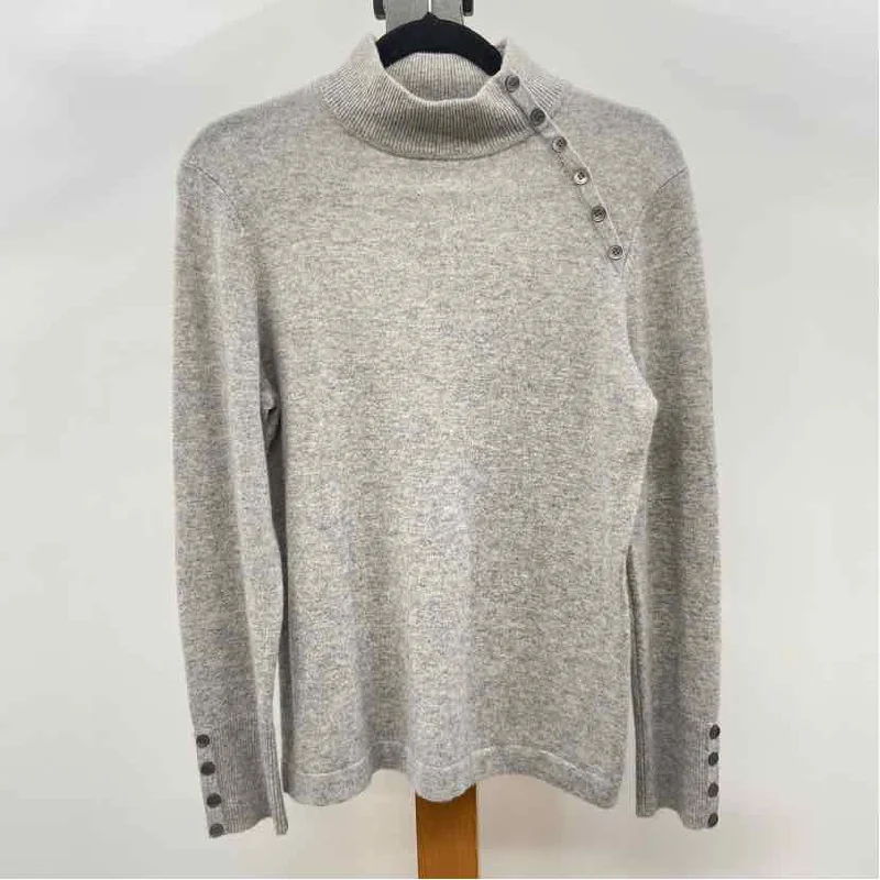 Charter Club Women's Size M Gray Solid Sweater