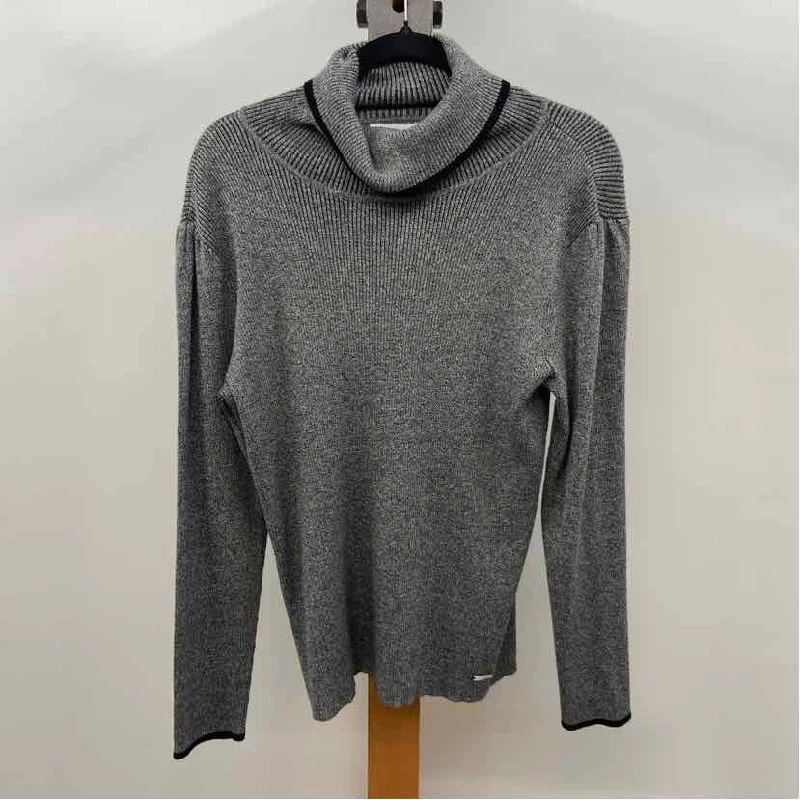 Calvin Klein Women's Size L Gray Heathered Sweater