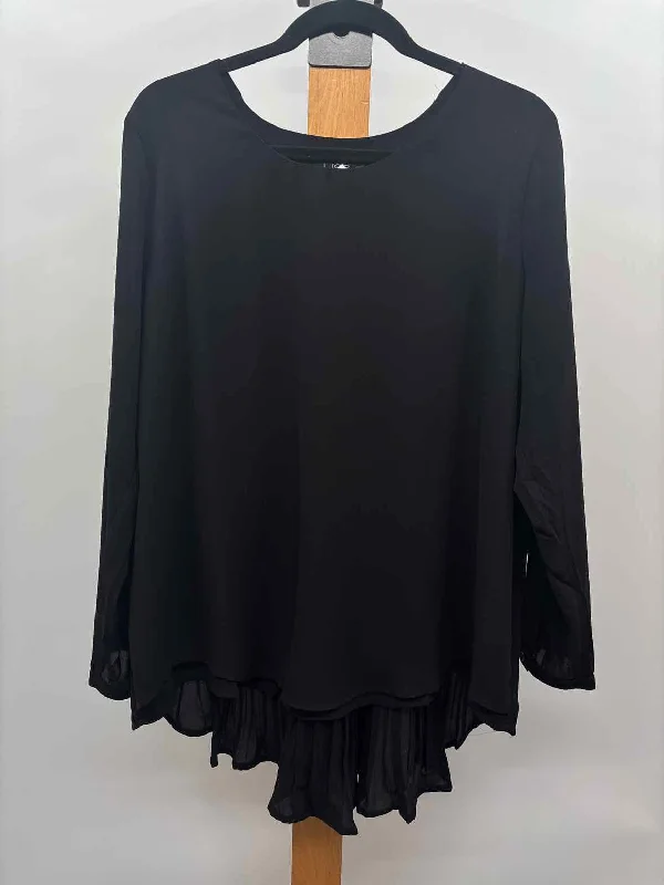 Lior Women's Size L Black Solid Tunic