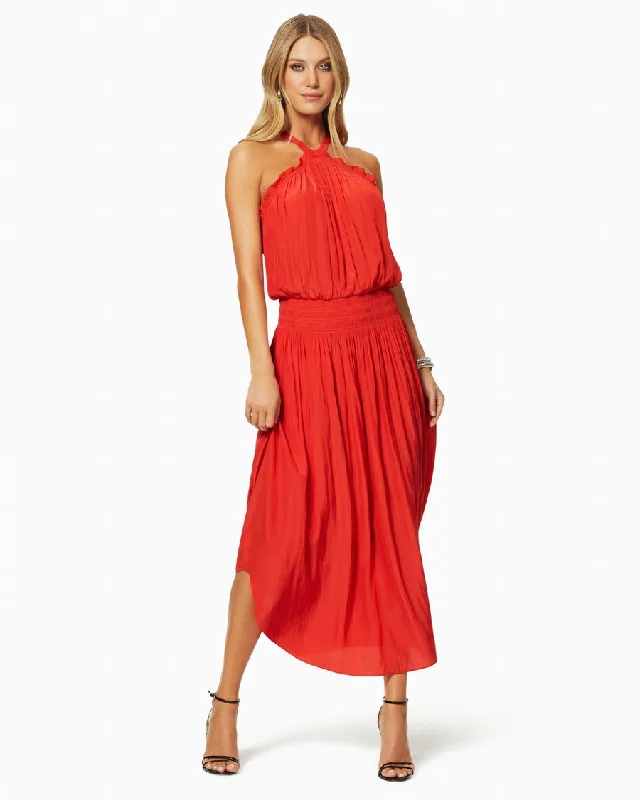 Chloe Dress - Bright Red