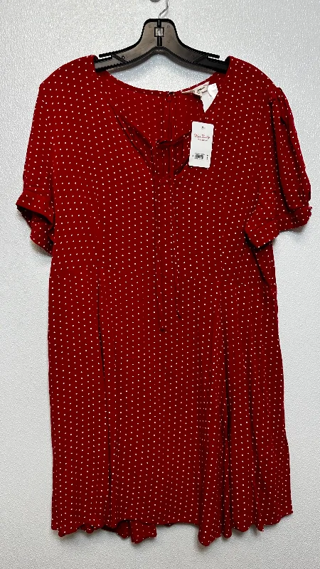 Dress Casual Short By Lucky Brand O In Polkadot, Size: Xl