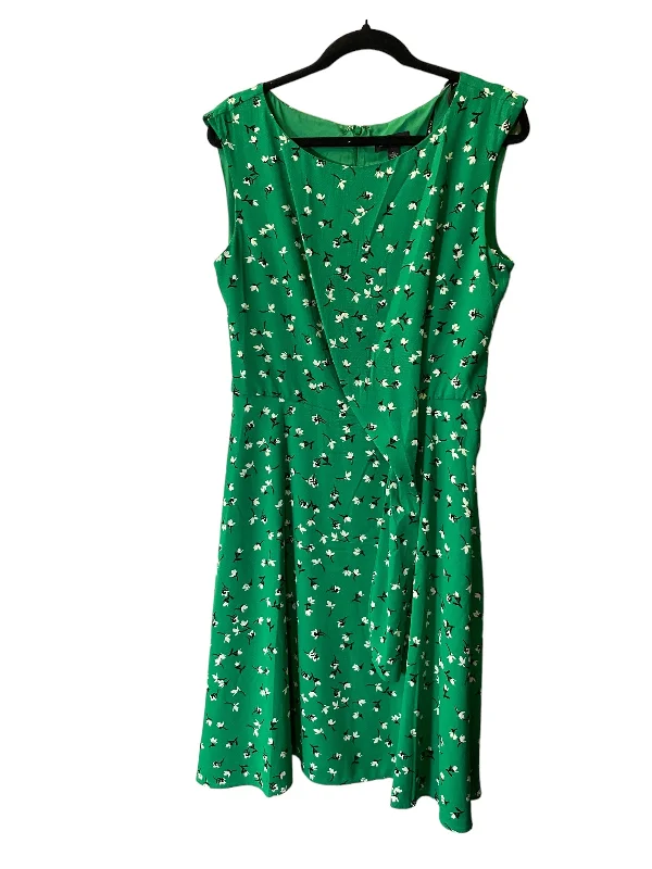 Dress Work By Tahari By Arthur Levine In Green, Size: L