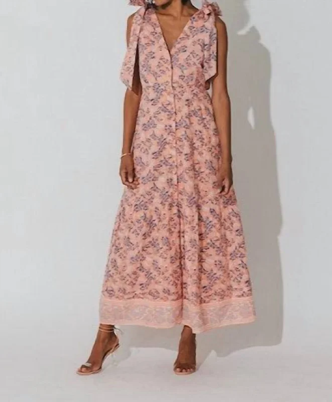 Astrid Maxi Dress In Positano Floral