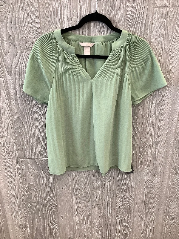 Green Top Short Sleeve H&m, Size S