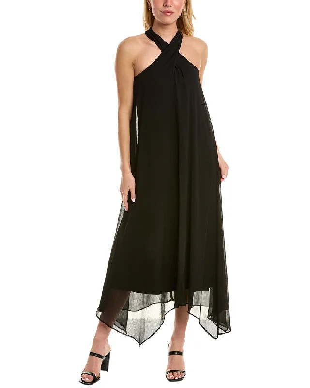 MAISON TARA Halter Maxi Dress