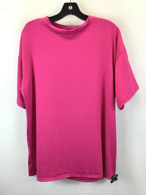 Pink Top Short Sleeve Fashion Nova, Size M