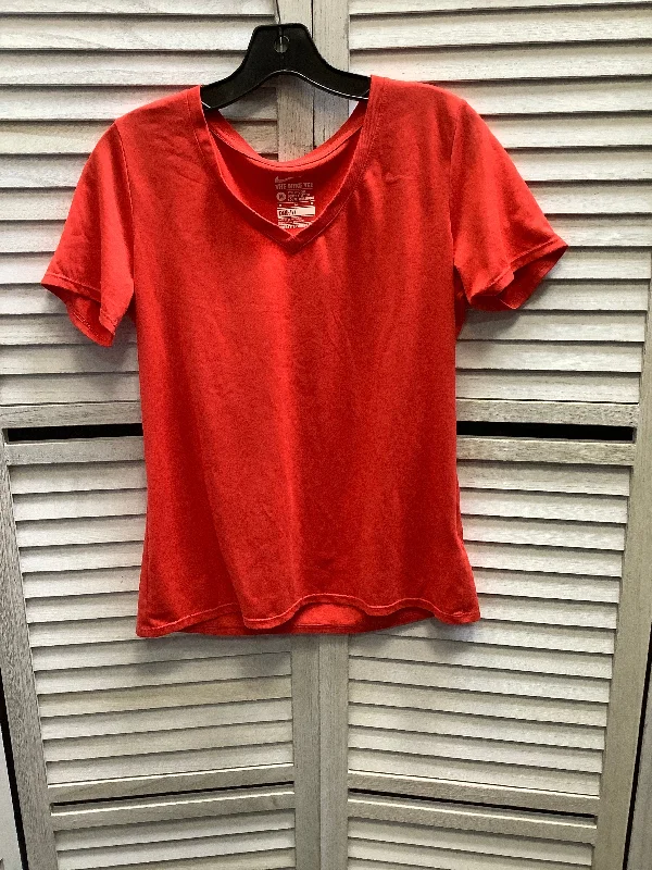 Red Top Short Sleeve Nike, Size M