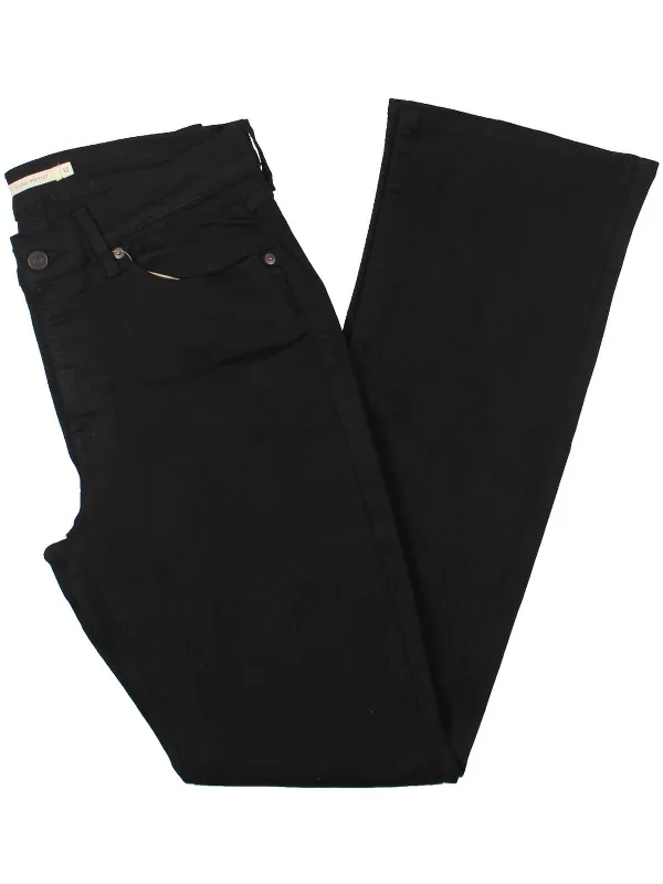 Womens High Rise Stretch Bootcut Jeans