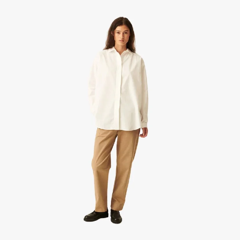 Shelby Poplin Shirt (White)