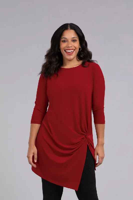 Side Twist Tunic | Red