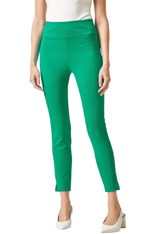 Magic High Waisted Skinny Pant 28" In Kelly Green