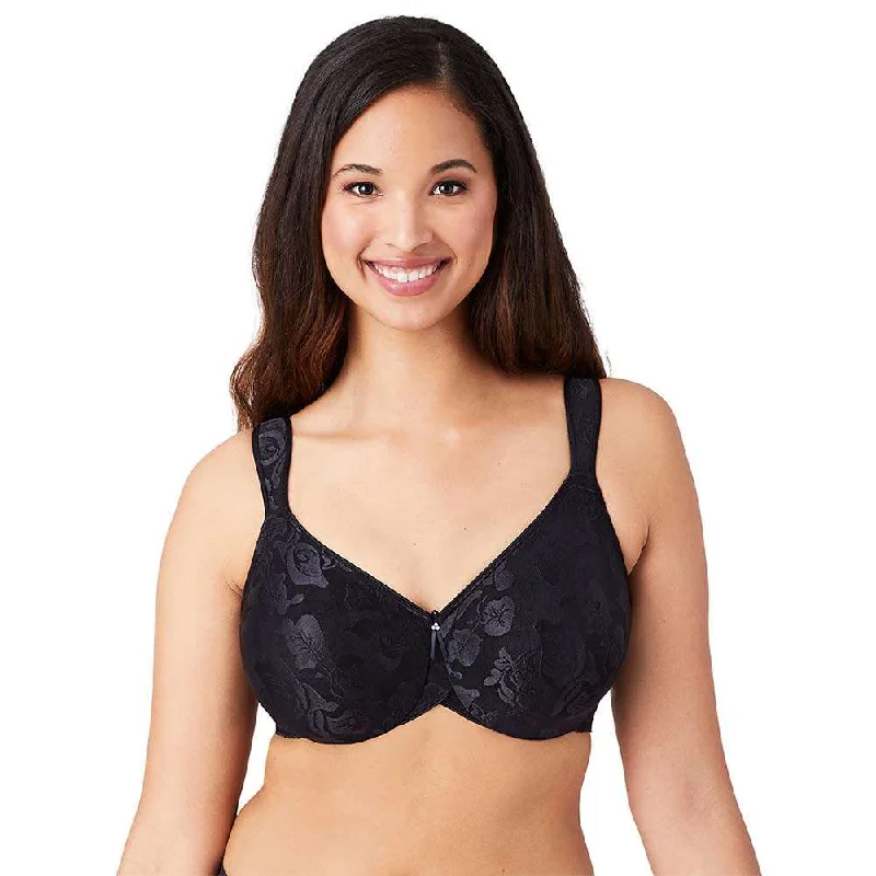 Awareness Non Padded Wired Full Coverage Full Support Plus Size Bra - Black