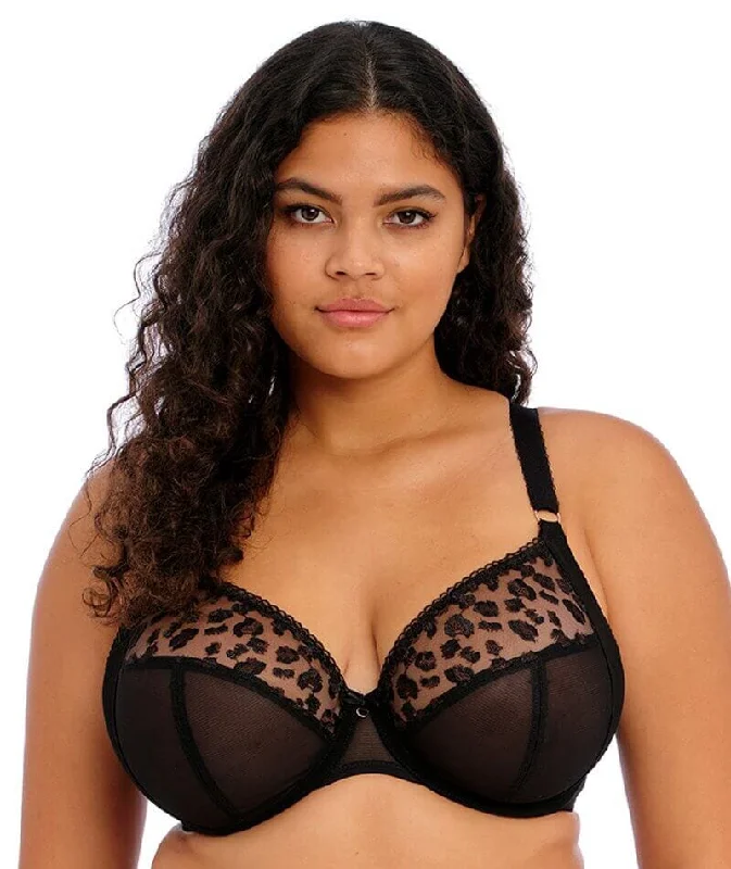 Elomi Namrah Underwired Bandless Plunge Bra - Jet