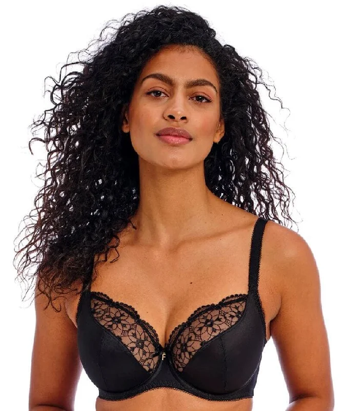 Freya Hallie Underwire Plunge Bra - Black