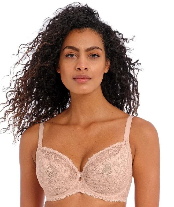 Freya Offbeat Underwired Plunge Bra - Natural Beige