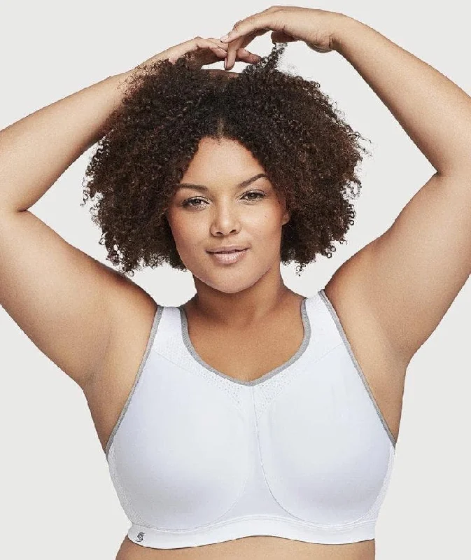 Glamorise High Impact Underwire Sports Bra - White