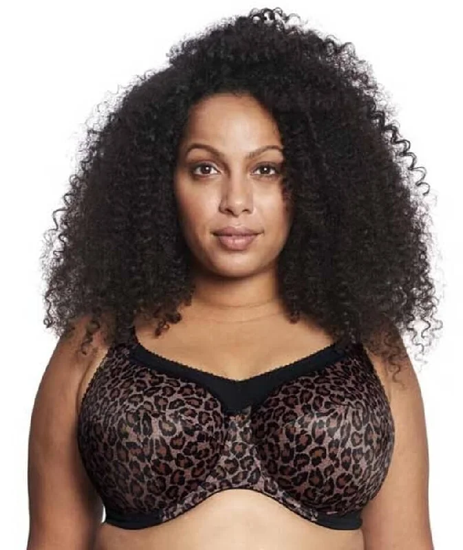 Goddess Kayla Underwire Full Cup Bra - Dark Leopard