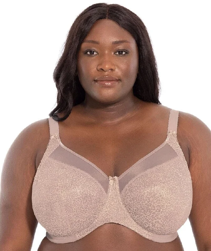 Goddess Kayla Underwired Banded Bra - Taupe Leo