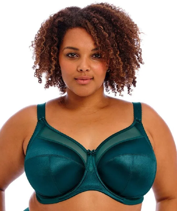 Goddess Keira Underwired Banded Bra - Deep Teal