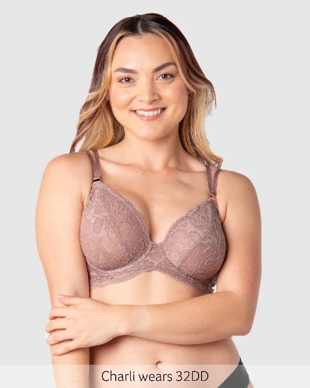 Heroine Plunge Nursing Bra - Mocha