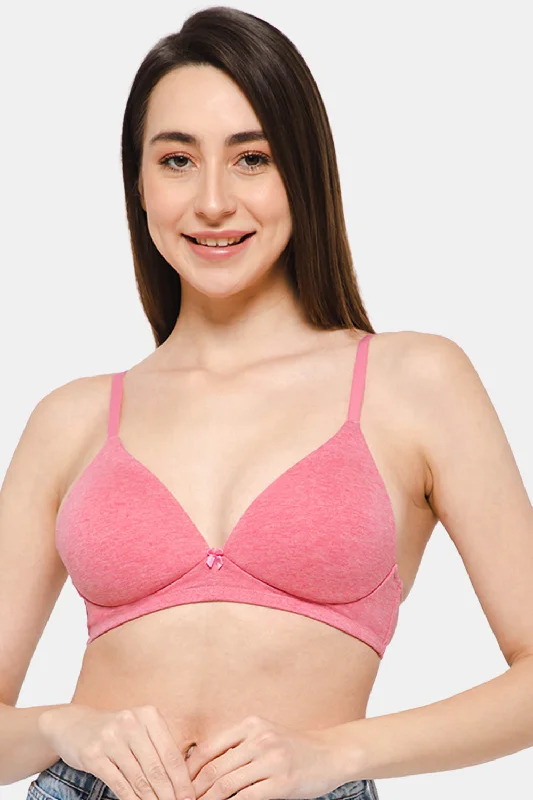 Intimacy Low Coverage Padded Non-Wired Plunge Bra with Smoother Back Panel – SF01