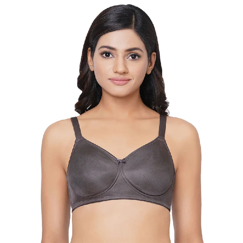 Pixie Non Padded Non Wired Full Cup Everyday Wear Plus Size Full Support Minimizer Bra - Dark Grey