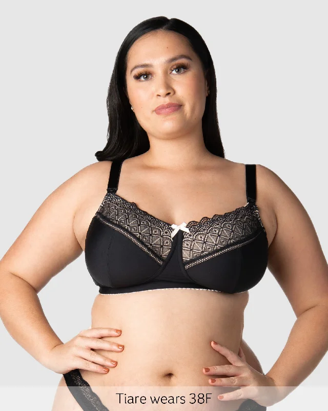 Show Off Wirefree Nursing Bra - Black