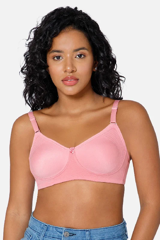 Everyday Full Coverage Non-Padded Intimacy  T-Shirt Saree Bra - Rose Wood - DEFC