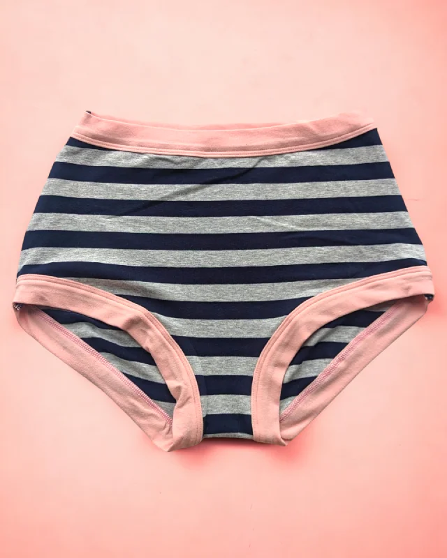 Original Navy and Marle Stripe