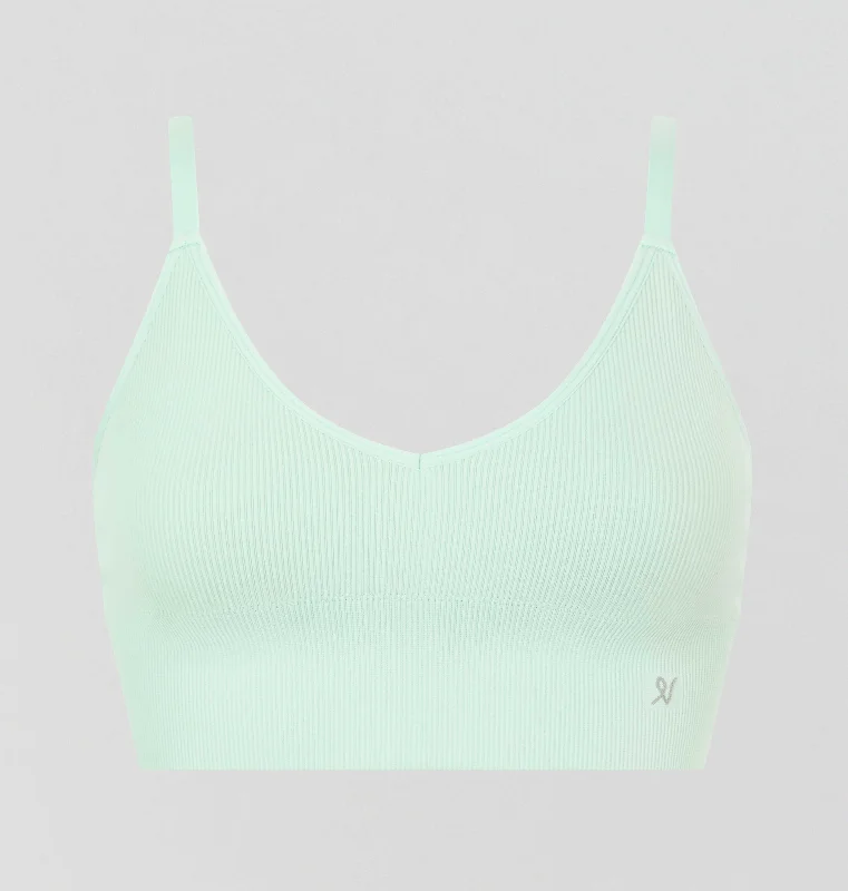 Ribbed seamless bralette [Mint]