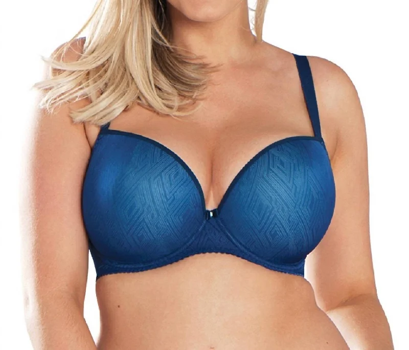 Smoothie Soul Plunge T-Shirt Bra In Navy