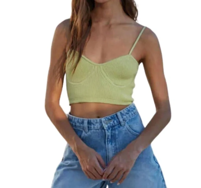 Solano Bra Top In Lime