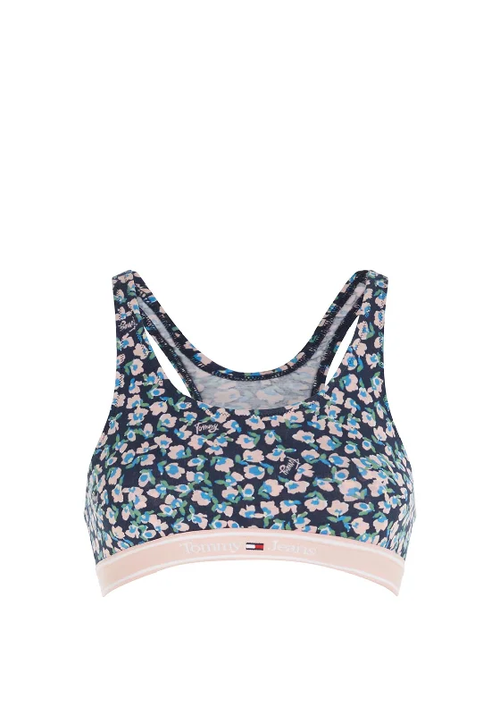 Tommy Jeans Ditsy Floral Bralette, Pink Multi