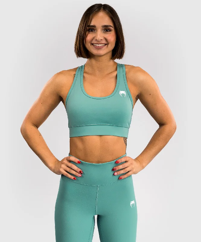 Venum Essential Women's Medium Impact Sports Bra - Aqua Green