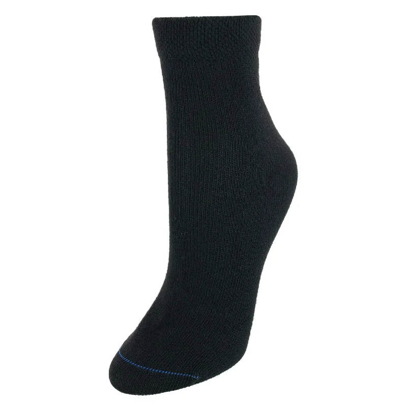 Women's Plus Size Low Cut Diabetes & Circulatory Socks (Pack of 4)