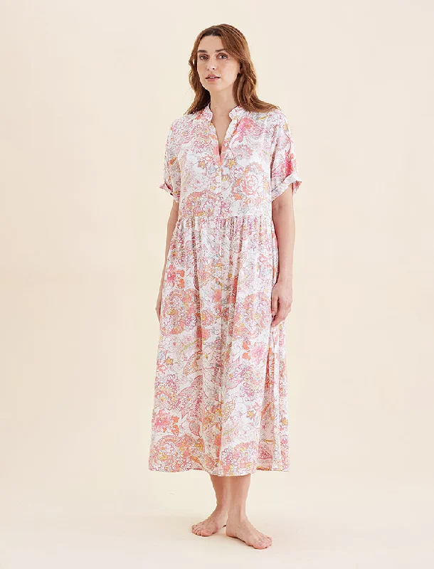 Ella Short Sleeve Maxi Nightdress