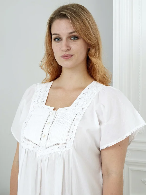 Nicole Short-sleeved Cotton Nightdress Size  12-16