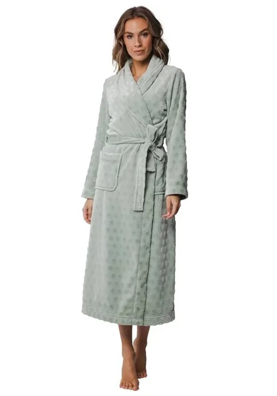 Pastunette Circle Long Dressing Gown, Light Green