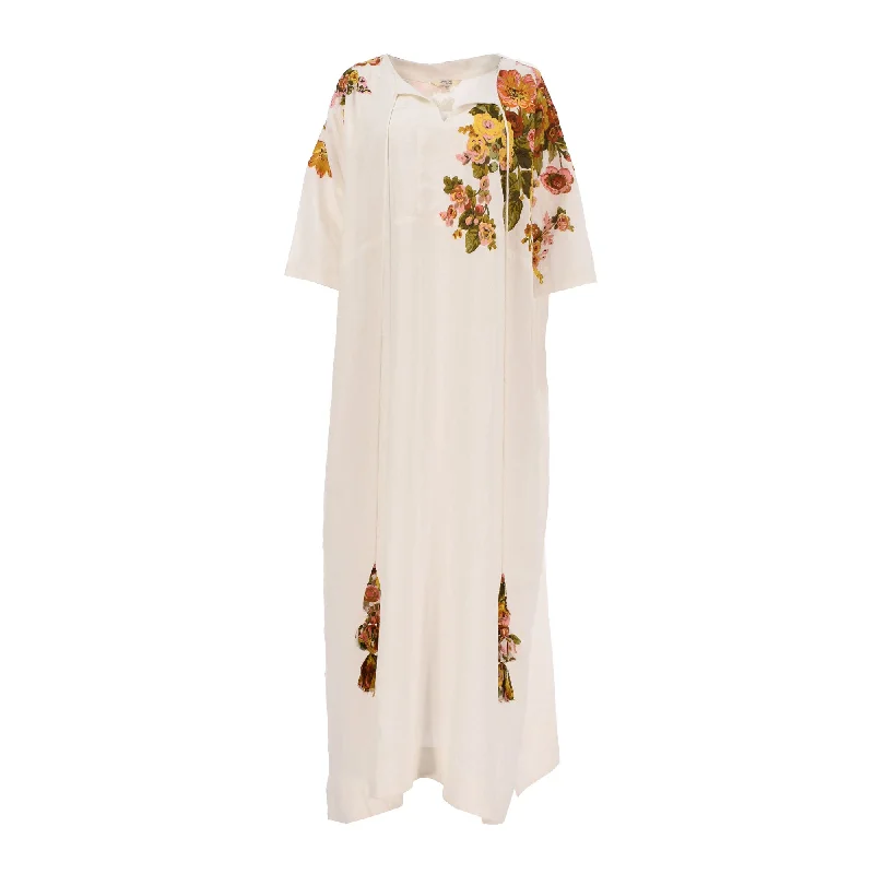 Amore Mio By Hitu Women's White Kaftan