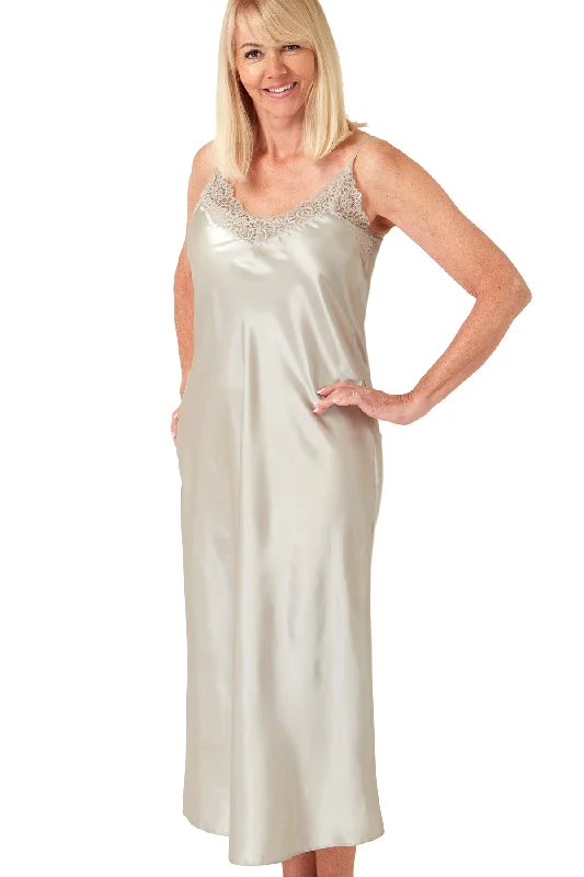 Kelly Lace & Plain Satin Nightdress